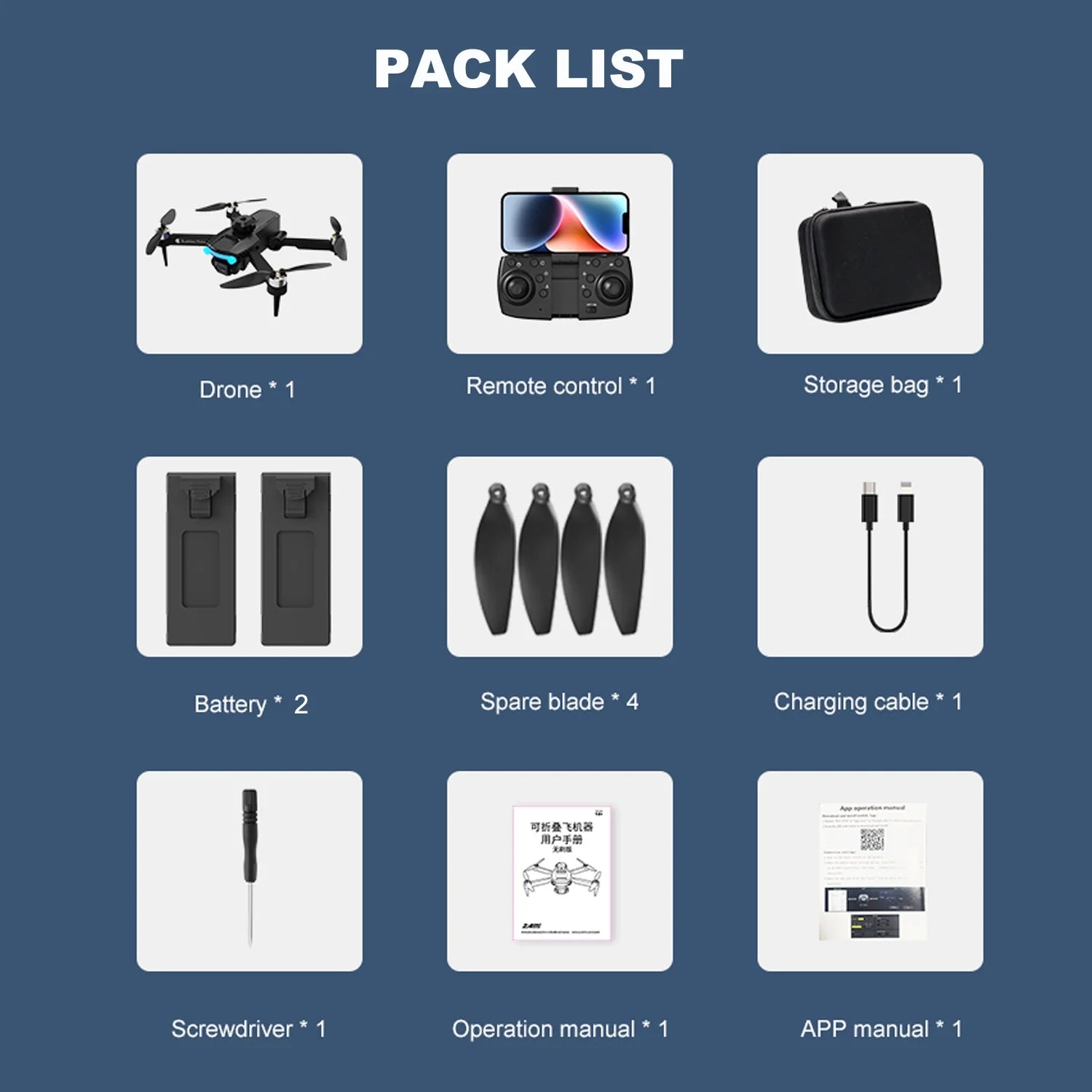 4K HD Dual Camera Foldable Drone – WiFi FPV RC Quadcopter with One-Key Start & Headless Mode (Ideal for Kids & Beginners)